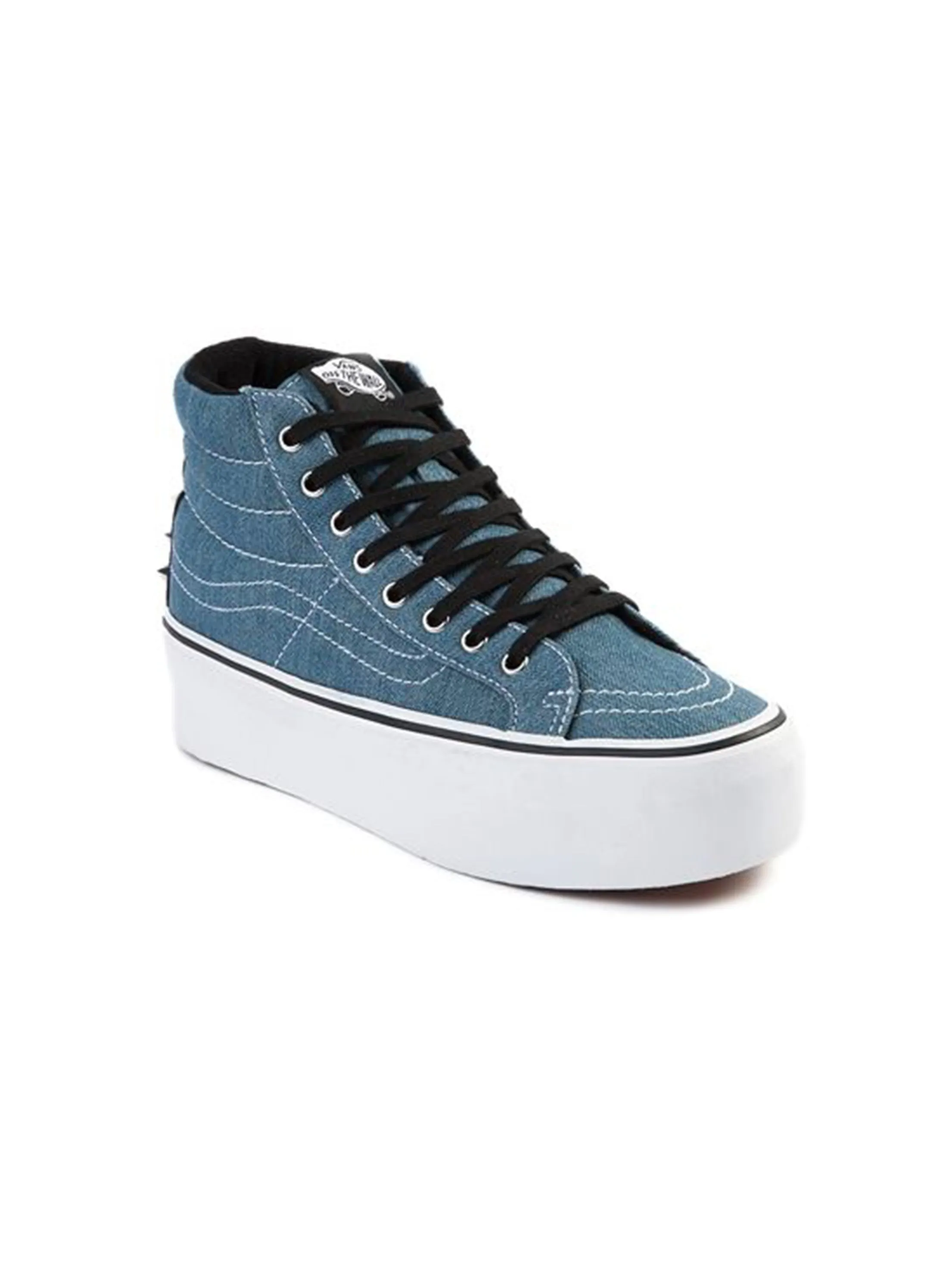 Formal Shoes Flat Feet Women's Studded Textured Shoes,Blue