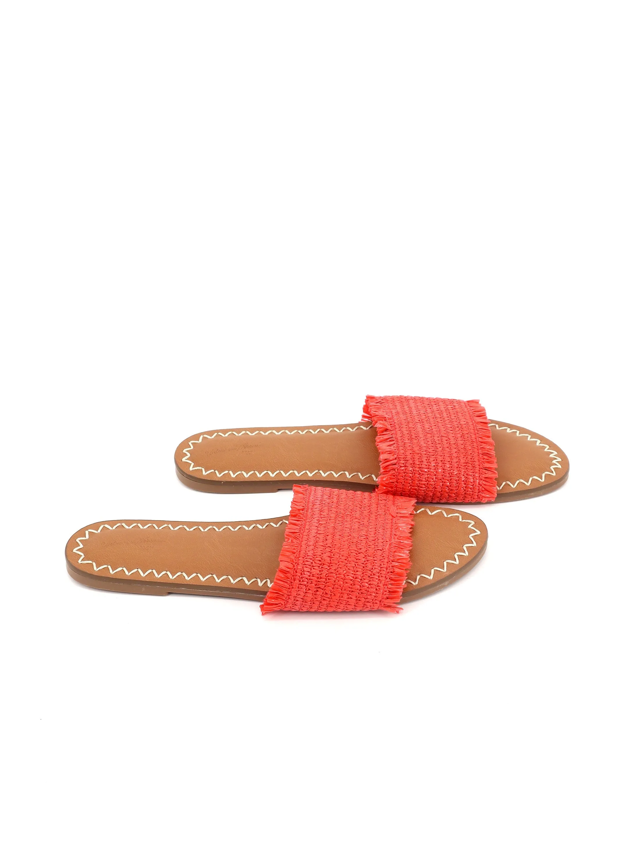 Slides Arch Support Women's Textured Slippers,Red
