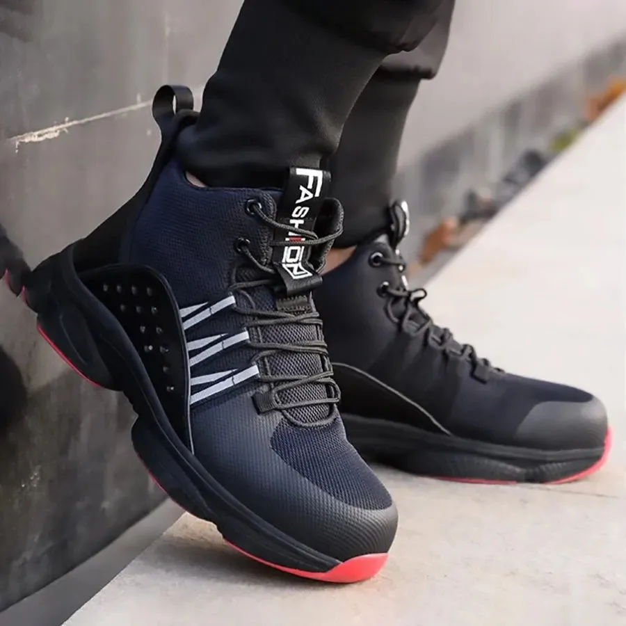 Best Work Boots For Walking On Rocks Work Boots Indestructible Safety Shoes Men Steel Toe