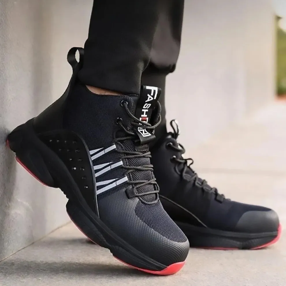 Flexible Work Boots Work Boots Indestructible Safety Shoes Men Steel Toe