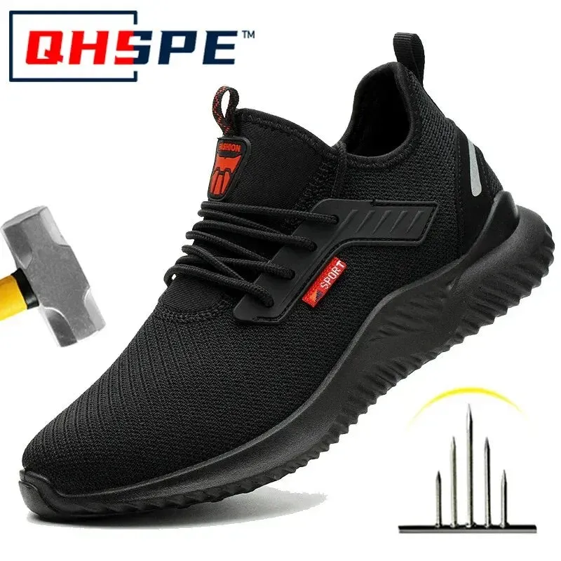16 Inch Work Boots Work Sneakers Steel Toe Shoes Men Safety Shoes Puncture-Proof Work Shoes Boots Fashion Indestructible Footwear Security