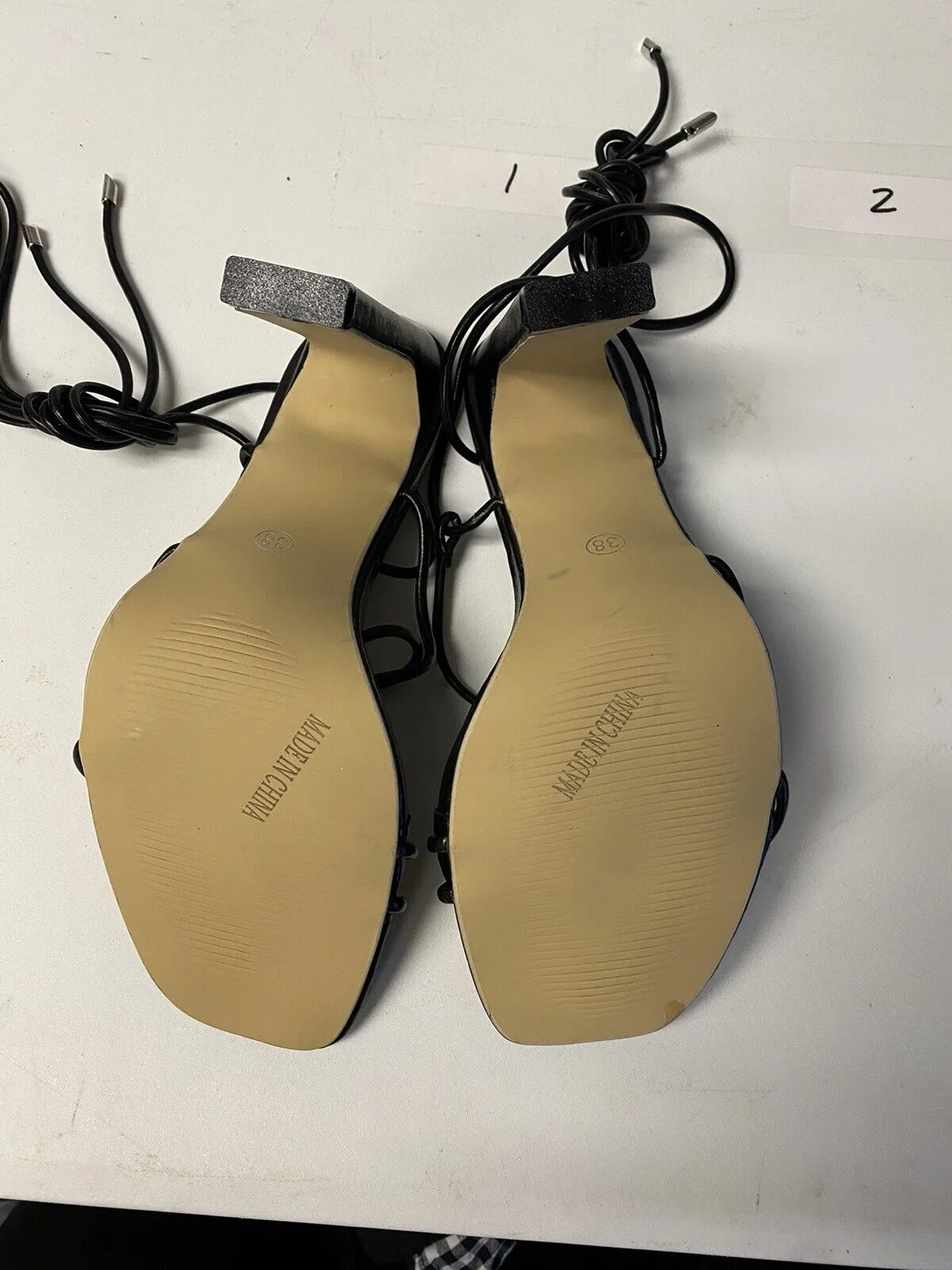 Bai Beiio Black (38, 39,  40, 41) Strappy Shoes W