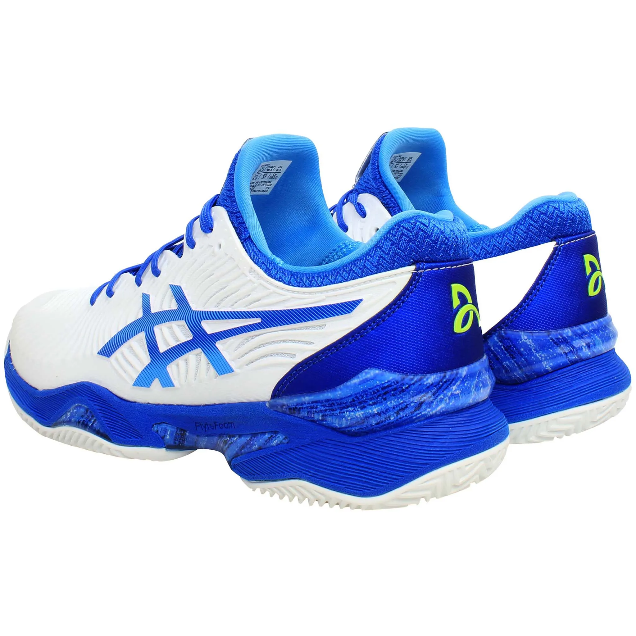 Asics Shoes Thailand Asics Court FF Novak Clay Mens White Tennis Shoes