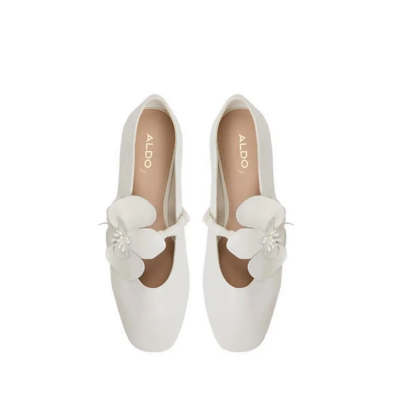FLORALINA BALLERINAS & MARY JANES - WHITE/BONE Slip Ons Glide Step