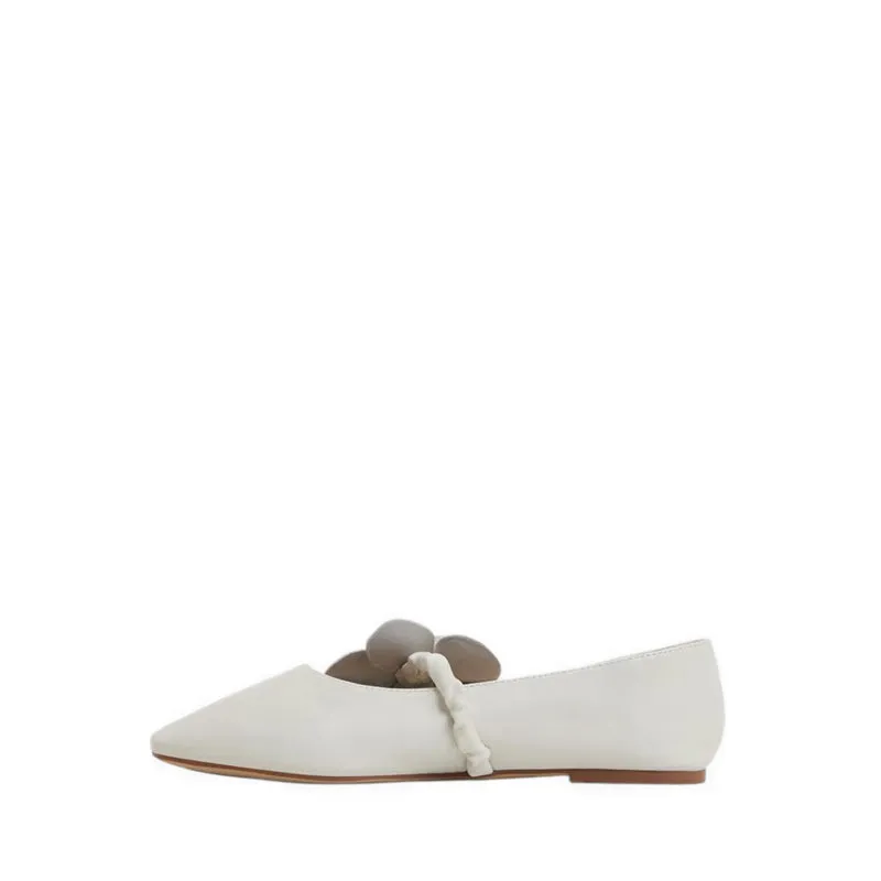 Best Work Slip On Boots FLORALINA BALLERINAS & MARY JANES - WHITE/BONE