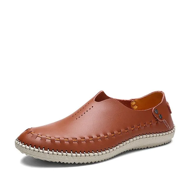 MIXIDELAI New Summer Causal Shoes Men Loafers Genuine Leather Moccasins Men Driving Shoes High Quality Flats For Man size 38-46 Socks To Wear With Loafers