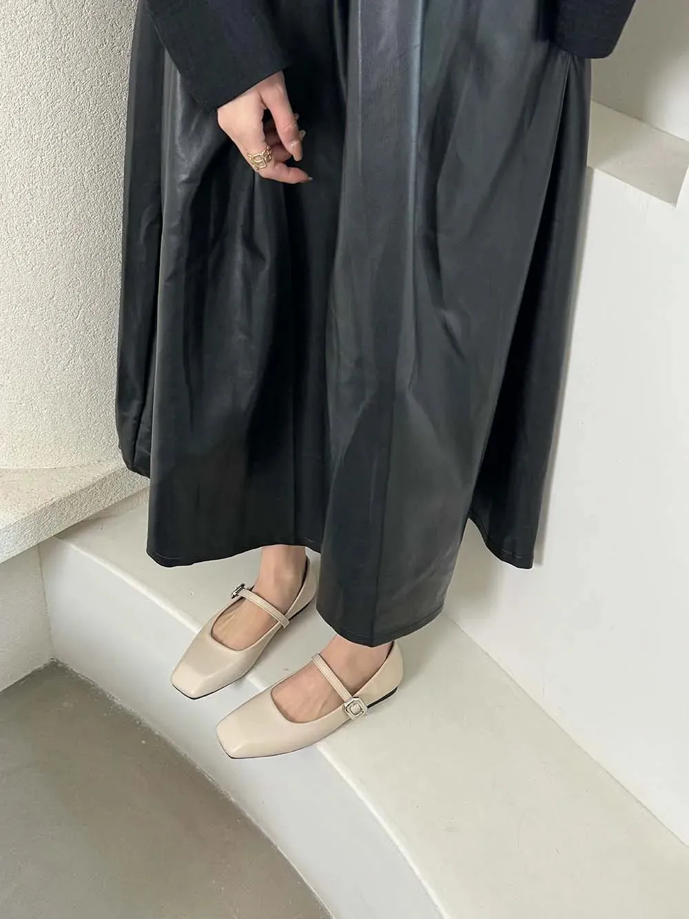 Nine Loafers binfenxie  -  Fashion Women Flats Loafers Black Beige Brown Belt Buckle Casual Mules Size 35-39 Fashion Dress Loafers Party Pumps Shoes Woman