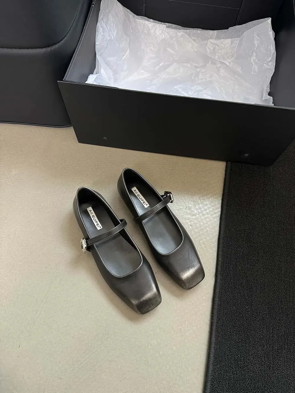 binfenxie  -  Fashion Women Flats Loafers Black Beige Brown Belt Buckle Casual Mules Size 35-39 Fashion Dress Loafers Party Pumps Shoes Woman Timberland Loafers