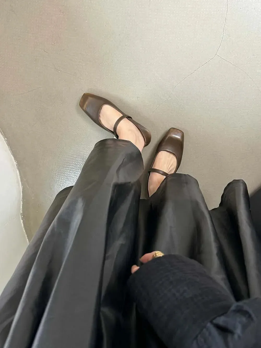 binfenxie  -  Fashion Women Flats Loafers Black Beige Brown Belt Buckle Casual Mules Size 35-39 Fashion Dress Loafers Party Pumps Shoes Woman Summer Charms Walk Suede Loafers