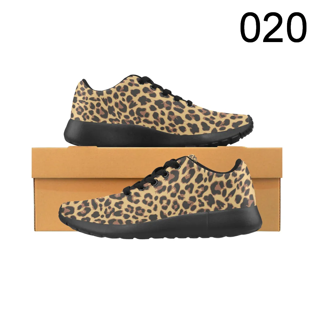 Lace Sneakers Zenzzle graphic Leopard pattern print on Women's Breathable Running shoes Casual Lightweight Athletic Sneakers
