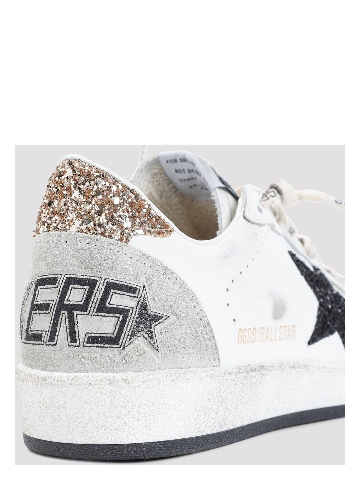 Silver Sneakers Card BALLSTAR LEATHER UPPER AND TOE GLIT